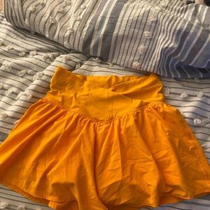 Orange Aerie shorts